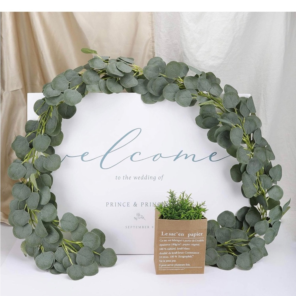 Set of 5 eucalyptus vines for decor